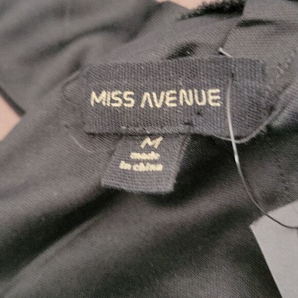 MISS AVENUE Black Plunging Neckline Ruffled Maxi‎ Dress Medium - Picture 11 of 12